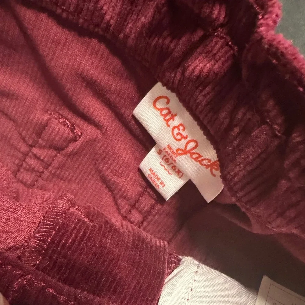 Cat & Jack Girls 6 6X Burgundy Corduroy Skirt Stretch NWT School Fall